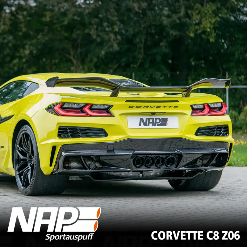 NAP QUAD-Klappenauspuff Corvette C8 Z06 (US & EU) inkl. Diffusor – Bild 3