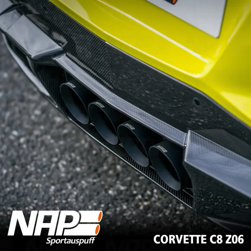 NAP QUAD-Klappenauspuff Corvette C8 Z06 (US & EU) inkl. Diffusor – Bild 5