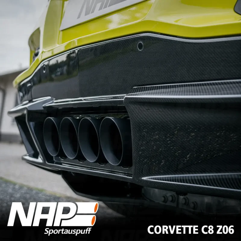 NAP QUAD-Klappenauspuff Corvette C8 Z06 (US & EU) inkl. Diffusor – Bild 6