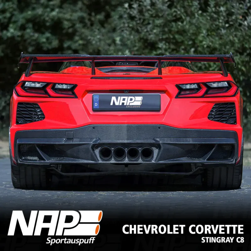 NAP QUAD-Klappenauspuff Corvette C8 Stingray (EU) inkl. Diffusor – Bild 5