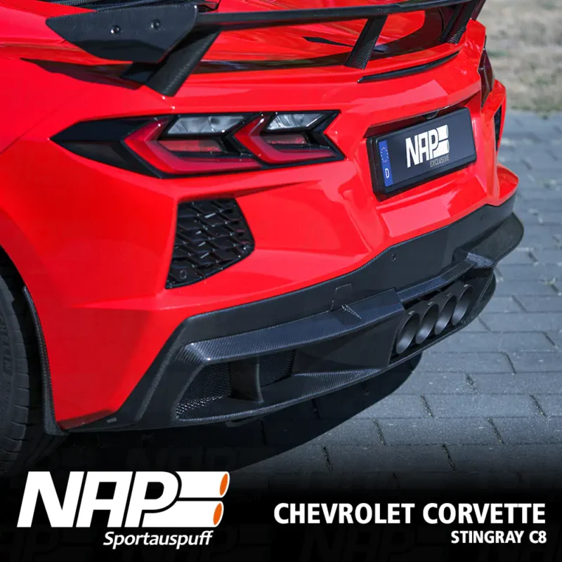 NAP QUAD-Klappenauspuff Corvette C8 Stingray (EU) inkl. Diffusor – Bild 7