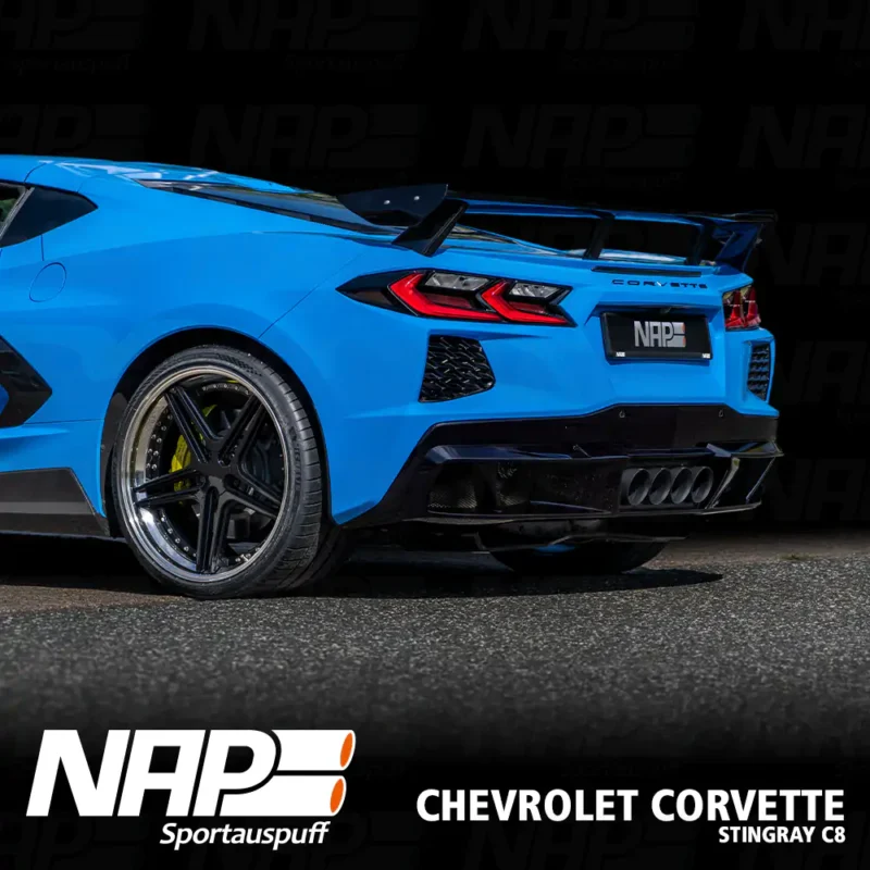 NAP QUAD-Klappenauspuff Corvette C8 Stingray (EU) inkl. Diffusor – Bild 2