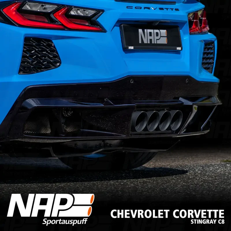 NAP QUAD-Klappenauspuff Corvette C8 Stingray (EU) inkl. Diffusor – Bild 3