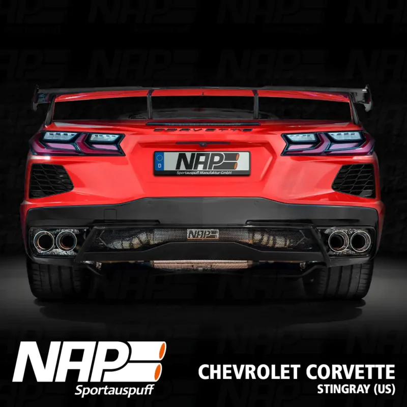 NAP QUAD-Klappenauspuff Corvette C8 Stingray (US & EU)