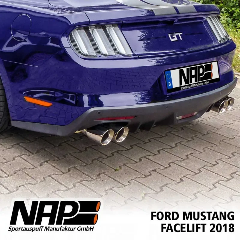 NAP Sportauspuff Ford Mustang 2018 GT 5.0 V8 – Bild 5