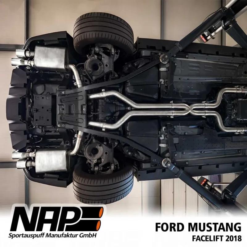 NAP Sportauspuff Ford Mustang 2018 GT 5.0 V8 – Bild 3