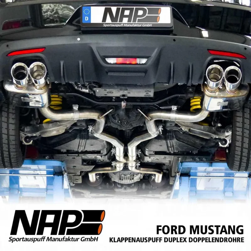 NAP Klappenauspuff Ford Mustang 2015 5.0 V8 | doppelflutig, inkl. Heckschürze – Bild 2