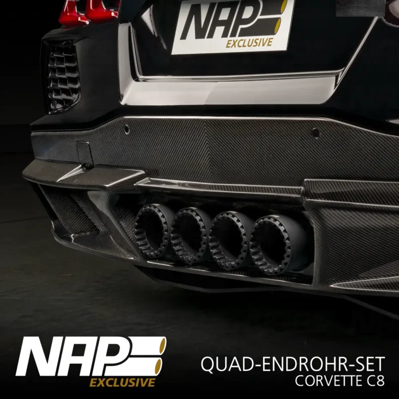 NAP QUAD-Klappenauspuff Corvette C8 Stingray (EU) inkl. Diffusor – Bild 9