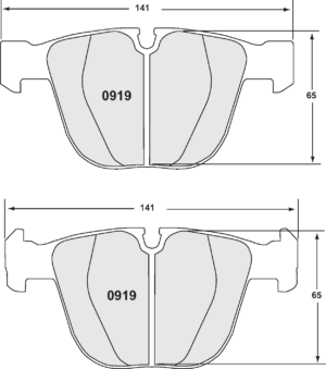 PFC 332 Bremsbeläge Hinterachse für BMW E9x M3 OEM-Bremsanlage