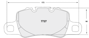 PFC 332 Bremsbeläge Porsche 992 GT3RS für Hinterachse